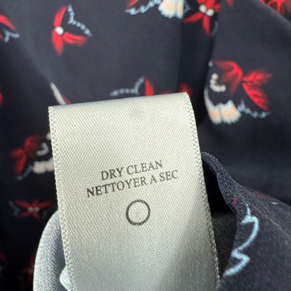 A.L.C. Size 6 Tiered Mini Dress Tordi Midnight Printed Floral Silk Crepe - Picture 7 of 8